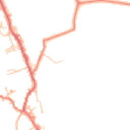 Daytime road noise heatmap for BB8 8QB