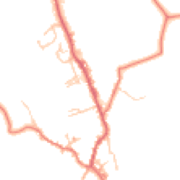 Daytime road noise heatmap for BB8 8QU