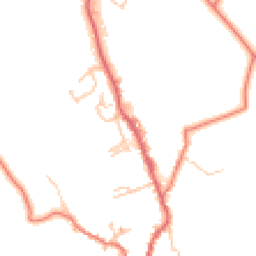 Daytime road noise heatmap for BB8 8QX