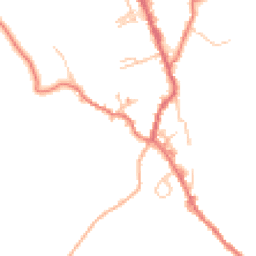 Daytime road noise heatmap for BB8 8QZ