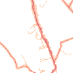 Daytime road noise heatmap for BB8 8RE
