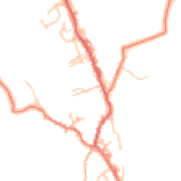 Daytime road noise heatmap for BB8 8RN