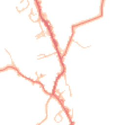 Daytime road noise heatmap for BB8 8RT