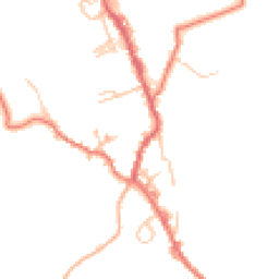 Daytime road noise heatmap for BB8 8RX