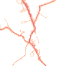 Daytime road noise heatmap for BB8 8RY