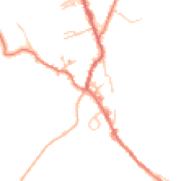 Daytime road noise heatmap for BB8 8SA