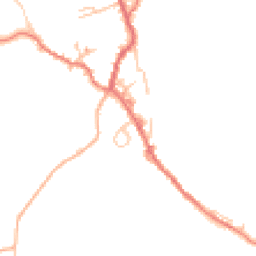 Daytime road noise heatmap for BB8 8SL