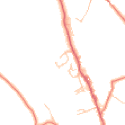 Daytime road noise heatmap for BB8 8TB