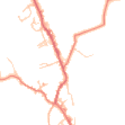 Daytime road noise heatmap for BB8 8TF