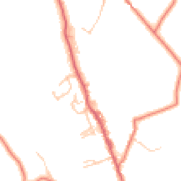Daytime road noise heatmap for BB8 8TG