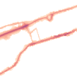 Night-time road noise heatmap for BB8 9AP