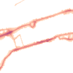 Night-time road noise heatmap for BB8 9AY