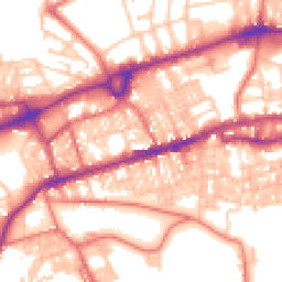 Daytime road noise heatmap for BB8 9BB