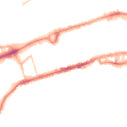 Night-time road noise heatmap for BB8 9BB