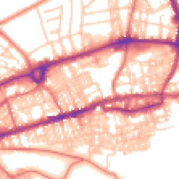 Daytime road noise heatmap for BB8 9BL
