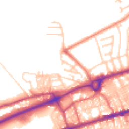 Daytime road noise heatmap for BB8 9FD