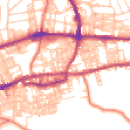 Daytime road noise heatmap for BB8 9JB