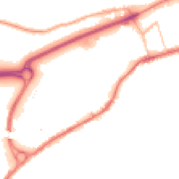 Night-time road noise heatmap for BB8 9NY