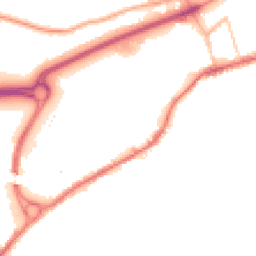 Night-time road noise heatmap for BB8 9PE