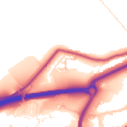 Daytime road noise heatmap for BB8 9PL