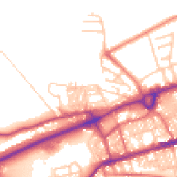Daytime road noise heatmap for BB8 9PZ