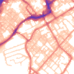 Daytime road noise heatmap for BB9 0AA