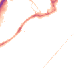 Night-time road noise heatmap for BB9 0AB