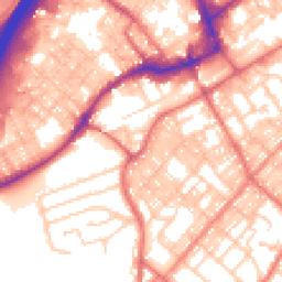 Daytime road noise heatmap for BB9 0AE