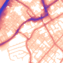 Daytime road noise heatmap for BB9 0AG