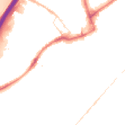 Night-time road noise heatmap for BB9 0AG