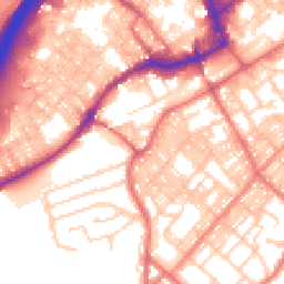 Daytime road noise heatmap for BB9 0AL