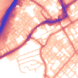 Daytime road noise heatmap for BB9 0AQ