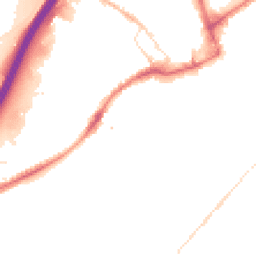 Night-time road noise heatmap for BB9 0AQ