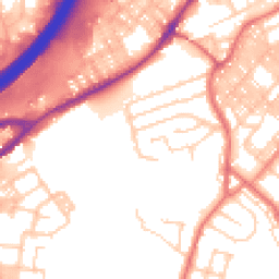 Daytime road noise heatmap for BB9 0AR