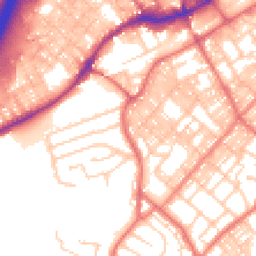 Daytime road noise heatmap for BB9 0AY