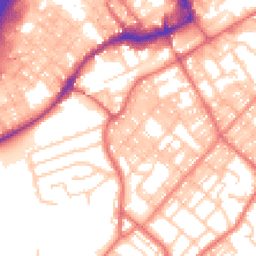 Daytime road noise heatmap for BB9 0BJ