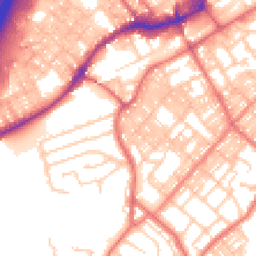 Daytime road noise heatmap for BB9 0BN