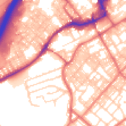 Daytime road noise heatmap for BB9 0DL