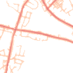 Daytime road noise heatmap for BB9 0HJ