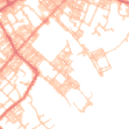 Daytime road noise heatmap for BB9 0JR