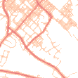 Daytime road noise heatmap for BB9 0RX