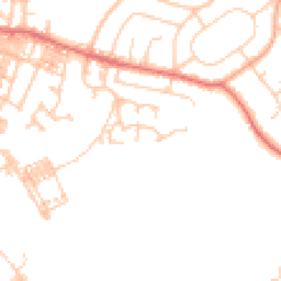 Daytime road noise heatmap for BB9 0WD