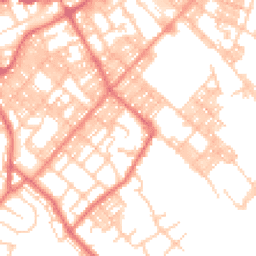 Daytime road noise heatmap for BB9 0XA