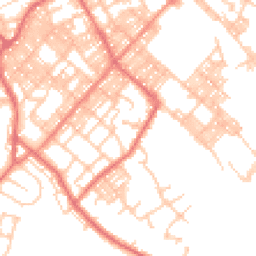 Daytime road noise heatmap for BB9 0XD