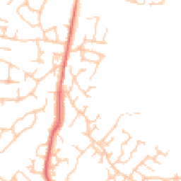 Daytime road noise heatmap for BB9 0YD