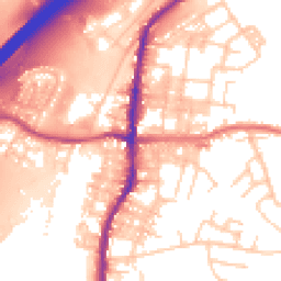 Daytime road noise heatmap for BB9 5AJ
