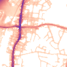 Daytime road noise heatmap for BB9 5BD