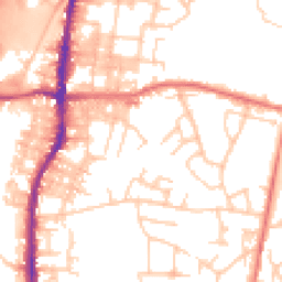 Daytime road noise heatmap for BB9 5DR
