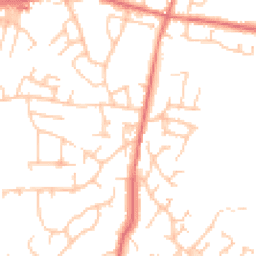 Daytime road noise heatmap for BB9 5EX