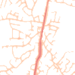 Daytime road noise heatmap for BB9 5HF